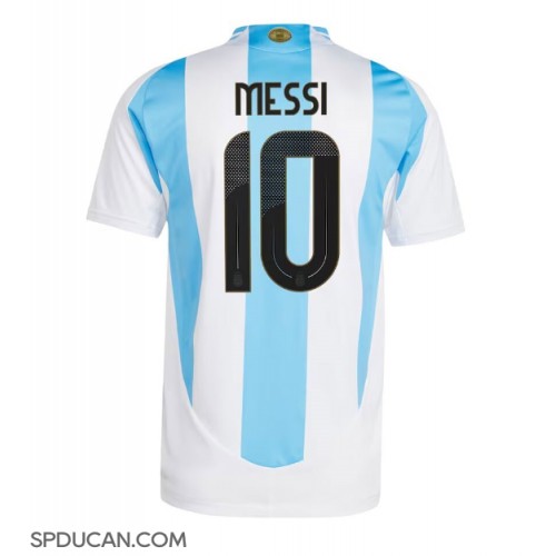 Muški Nogometni Dres Argentina Lionel Messi #10 Domaci Copa America 2024 Kratak Rukav